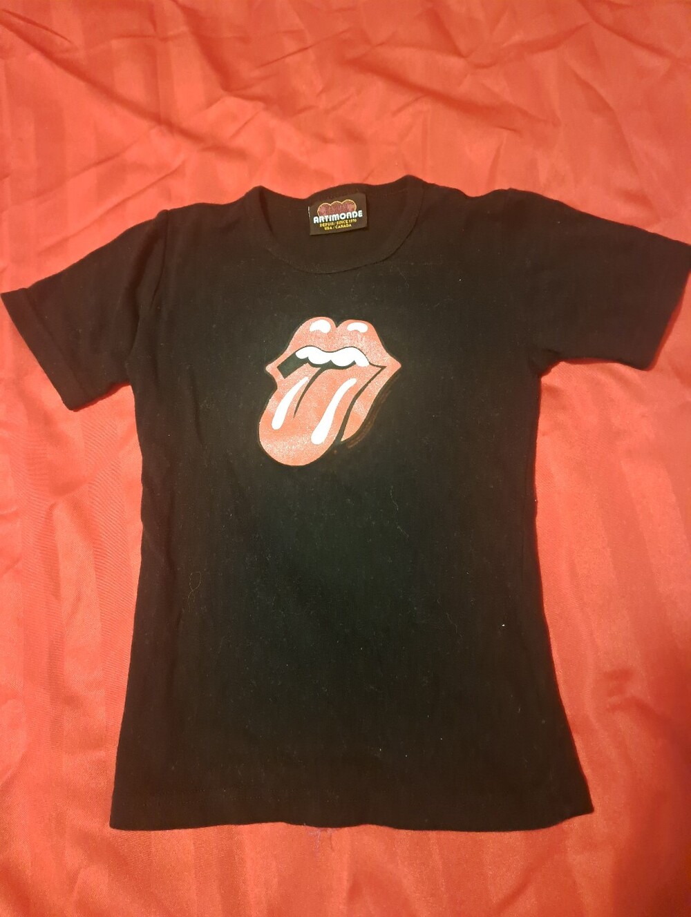 Black Women Rolling Stones- Logo Tee Shirt